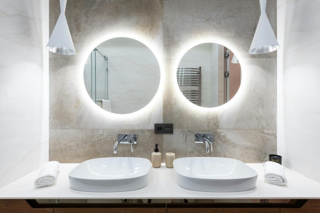 DOUBLE VANITY MIRRORS